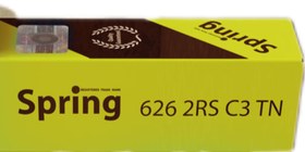 تصویر (2RS C3 TN) 626 بلبرینگ (واشر لاستیکی دوربالا ساچمه گیر فیبری) بسته ی ۱۰ تایی برند اسپرینگ 