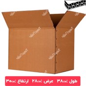 تصویر کارتن بسته بندی متوسط سایز (38-28-30) Medium size packaging carton (30-28-38)