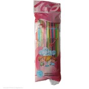 تصویر نی نوشیدنی رنگارنگ بسته ۵۰ عددی 