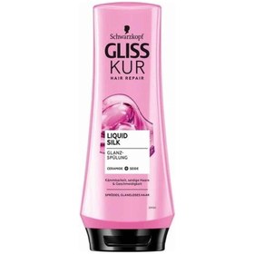 تصویر نرم کننده مو گلیس مدل GLISS Liquid Silk Schwarzkopf GLISS Liquid Silk Conditioner 200ml