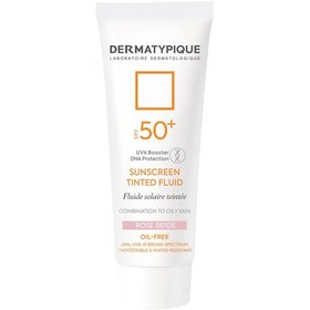 تصویر درماتیپیک کرم ضد آفتاب رنگی پوست چرب SPF50 رژ بژ 