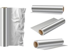 تصویر فویل یکبار مصرف آلومینیومی یک کیلویی عرض ۳۰ سانت 
