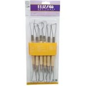 تصویر ابزار سفالگری الیزا مدل کاهنده بلند مجموعه 6 عددی کد k5337 