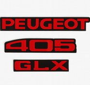 تصویر آرم فابریک پژو 405 قرمز کریستالی 