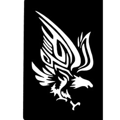 تصویر شابلون تتو موقت مدل پرنده136 بسته 2 عددی 