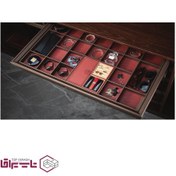 تصویر سینی مشبک جای زیورآلات چرمی ریلی داخل کمد طرح فرنچ استایل فانتونی fantoni کد J911 