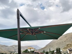تصویر چتر پایه کنار مربع 4 در 4 متر 