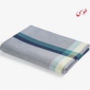 تصویر حوله استخری نخی الیاف طبیعی رنگی 