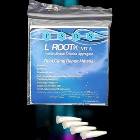 تصویر پودر سیلر پر کردن کانال ریشه دندانL-ROOT MTA دکتر لطفی (4کپسولی) 2 گرم 