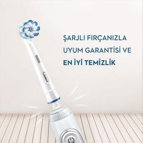 تصویر یدک مسواک برقی اورال بی مدل Sensetive Clean بسته 2 عددی Oral-B Sensetive Clean Toothbrush Head 2Pcs