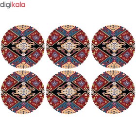 تصویر زیر لیوانی مدل C2-42454 بسته 6 عددی 