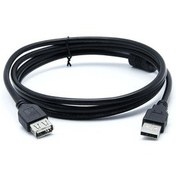 تصویر کابل افزایش طول USB کی نت پلاس به طول 5 متر Knet plus USB 2.0 Extension 5m cable 