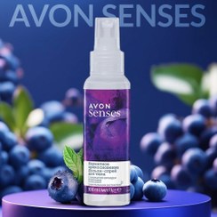 تصویر بادی میست بلوبری و ارکیده آون امریکا اورجینال Senses Velvet Seduction avon body mist