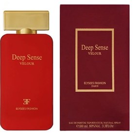 تصویر ادکلن زنانه الیزه فشن دیپ سنس ولور velour حجم 100 میل Elysees Fashion Deep Sense Velour For Women EDP 100ml