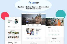 تصویر قالب Eduker بهترین قالب برای سایت های آموزشی 