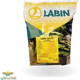 تصویر کود لبین 15.5.35 ده کیلویی همیار دشت آبرون Labin Fertilizer 15.5.35 10 Kilos Hamyar Dasht-e Abron