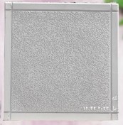 تصویر موزاییک پلیمری طرح دور قاب دار چرمی در ابعاد ۴۰*۴۰ - لیمویی Polymer mosaic with leather frame in dimensions 40x40