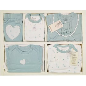 تصویر ست لباس نوزده تکه بیمارستانی نوزاد دخترانه طرح سنجاقک دانالو Danaloo Danaloo Dragonfly 19-Piece Baby Girl Hospital Clothing Set