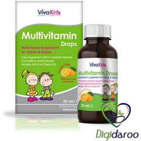 تصویر قطره مولتی ویتامین مخصوص کودکان ویوا کیدز ا VivaKids Multivitamin Drops VivaKids Multivitamin Drops
