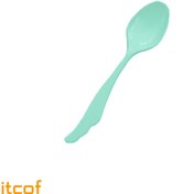 تصویر قاشق یکبار مصرف غذا خوری تیفانی پاستیلی (بسته 24 عددی) 