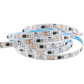 تصویر ریسه نواری برنامه پذیر ws2811 تراکم 60 12 ولت WS2811 20 Pixel IP20 LED Strip