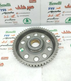 تصویر دنده استارت بزرگ موتور تریل فلات طرح 250 ktm کی تی ام و cb 250 سی بی (56 دندانه) 