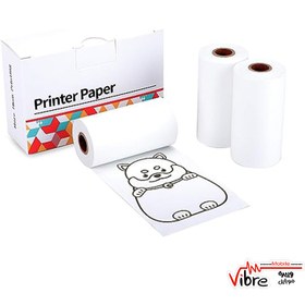 تصویر رول برچسب حرارتی پرینتر 3 عددی فوممو مدل Phomemo Printer Paper 