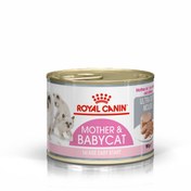 تصویر کنسرو گربه رویال کنین مادر اند بیبی بچه گربه کیتن و مادر 195 گرم Royal Canin Mother & Babycat Can 195g