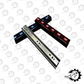 تصویر ریل ساچمه ای سه تیکه پهن عرض 4/2 وی جی تی سایز 45 (ابی) 