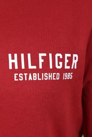 تصویر سویشرت مردانه تامی هیلفیگر اورجینال بورگوندی Tommy Hilfiger 09T4087-933 