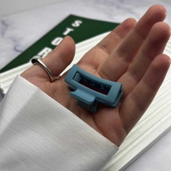 تصویر گیره مو کوچک مات کد 2030 - آبی لجنی 