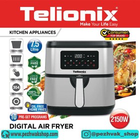 تصویر سرخ کن بدون روغن تلیونیکس مدل TAF4413 اصل Telionix Air Fryer Model TAF4413