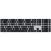 تصویر مجیک کیبورد با نامریک با تاچ آیدی مشکی مدل MMMR3 2021 مخصوص مک اپل سیلیکون Numeric & Touch ID Apple Magic Keyboard with Numeric keypad With Touch ID