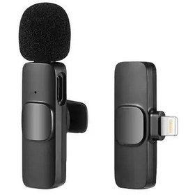 تصویر ست میکروفن یقه ای بیسیم مدل K9 Dual Lightning K9 Dual Lightning microphone