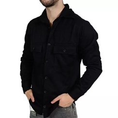 تصویر پیراهن آستین بلند مردانه رنگ مشکی 