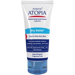 تصویر کرم مرطوب کننده آردن آتوپیا مدل Dry Relief حجم ۵۰ میلی‌لیتر حاوی ۵% اوره 