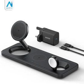 تصویر شارژر وایرلس مگ سیف انکر مدل B25M1211 Anker magGo wireless charging station 