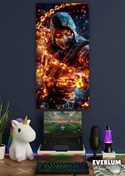 تصویر متال پوستر بازی Mortal Kombat طرح شخصیت Scorpion کد N211 