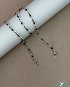 تصویر بند عینک مهره ای مشکی رنگی 