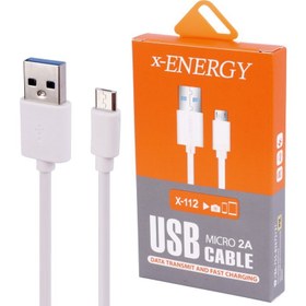تصویر کابل میکرو یو اس بی فست شارژ X-Energy X-112 2A 2m 