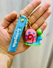 تصویر جاکلیدی حلزون باب اسفنجی SpongeBob snail keychain