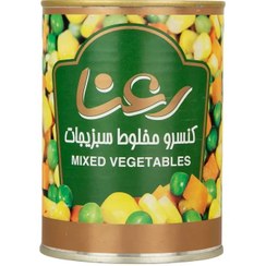 تصویر کنسرو مخلوط سبزیجات رعنا ۳۸۰ گرم 