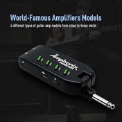 تصویر پلاگین مولتی افکت بلوتوث دار Sonicake Amphonix SONICAKE Guitar Headphone Amp Plug-in USB Rechargable Portable Pocket Guitar Amplifier with Bluetooth Multi-Effects Clean Overdrive Distortion Modulation Delay and Reverb