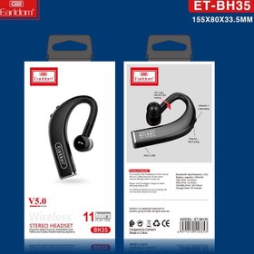 تصویر هندزفری بلوتوثی تک گوش ارلدام مدل BH35 خلبانی Earldom BH35 single-ear bluetooth hands-free