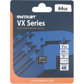 تصویر کارت حافظه‌ microSDXC پاتریوت استاندارد UHS-1 مدل LX Series ظرفیت 64 گیگابایت 