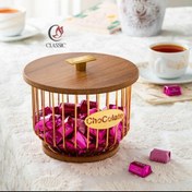تصویر شکلات خوری بلوط طلایی درب بامبو 