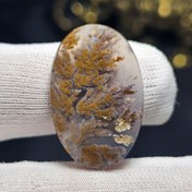 تصویر نگین سنگ طبیعی عقیق شجر معدنی خراسانی کد 37310 