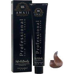 تصویر رنگ مو کد 17-5 رنگ دودی بنفش روشن حجم 120 میل آوایی Awaii hair color, code 17-5, volume 120 ml, light purple smoky color