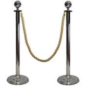 تصویر راهبند تشریفاتی تمام استیل طنابی 98 سانتی متری 