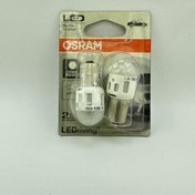 تصویر لامپ خودرو اسرام / مدل LED (p21W) تک کنتاک ولت 12 